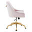 Chaise de bureau en velours Discern Performance par Modway-207101328