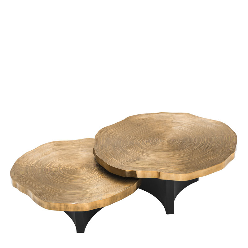 Solid Wood Top Nesting Coffee Table