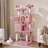 Multiple Level Cat Tree with Scratching Posts-888724541