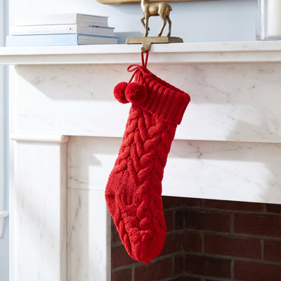 The Holiday Aisle® Knit Velvet Stocking