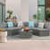 Rasmus 4 - Person Modular Patio Conversation Sets with Cushions