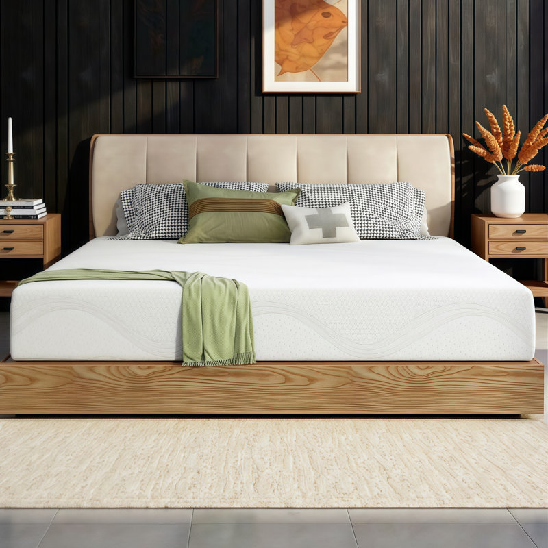 Matelas en mousse viscoélastique rafraîchissante LUMERIS - Certifié CertiPUR-US pour le soulagement de la pression et le soutien, plusieurs options d'épaisseur
