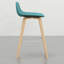 Tabouret de bar Mid-Century 2 - Tabouret de bar bleu 2 pièces