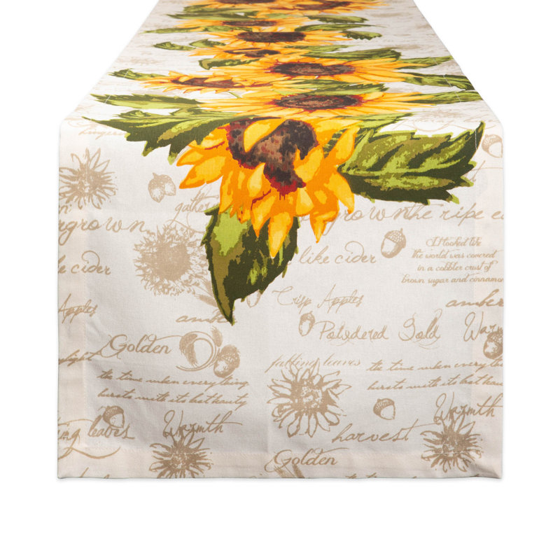 Johansen Floral 100% Cotton Table Runner, 72" L x 14" W
