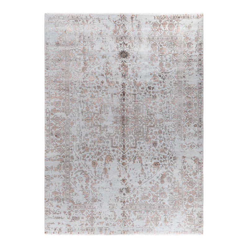 Overdyed One-of-a-Kind 9' 1" X 12' 4" Hand Knotted Area Rug