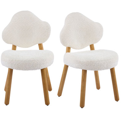 Ensemble de 2 chaises d'appoint rembourrées Cloud