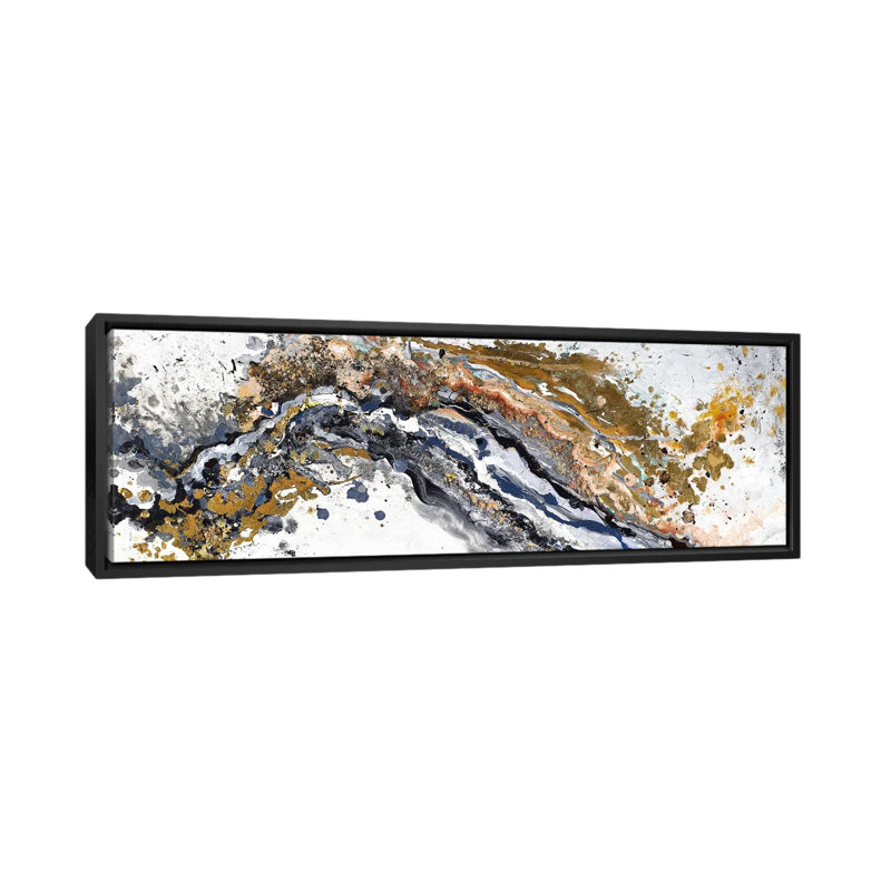 «Turbulence» par Patricia Pinto, impression sur toile tendue, Pas de tapis, H 24 po x l 72 po x P 1,5 po