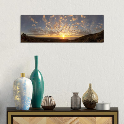 Sunset over the Pacific Ocean, Kealakekua Bay, Kona Coast, Kona, Hawaii, USA 1 Piece Wrapped Canvas Wall Art