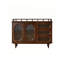 Buffet en bois massif brun 55,12 po