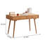 Bureau rectangulaire en cerisier moderne simple-1466091875