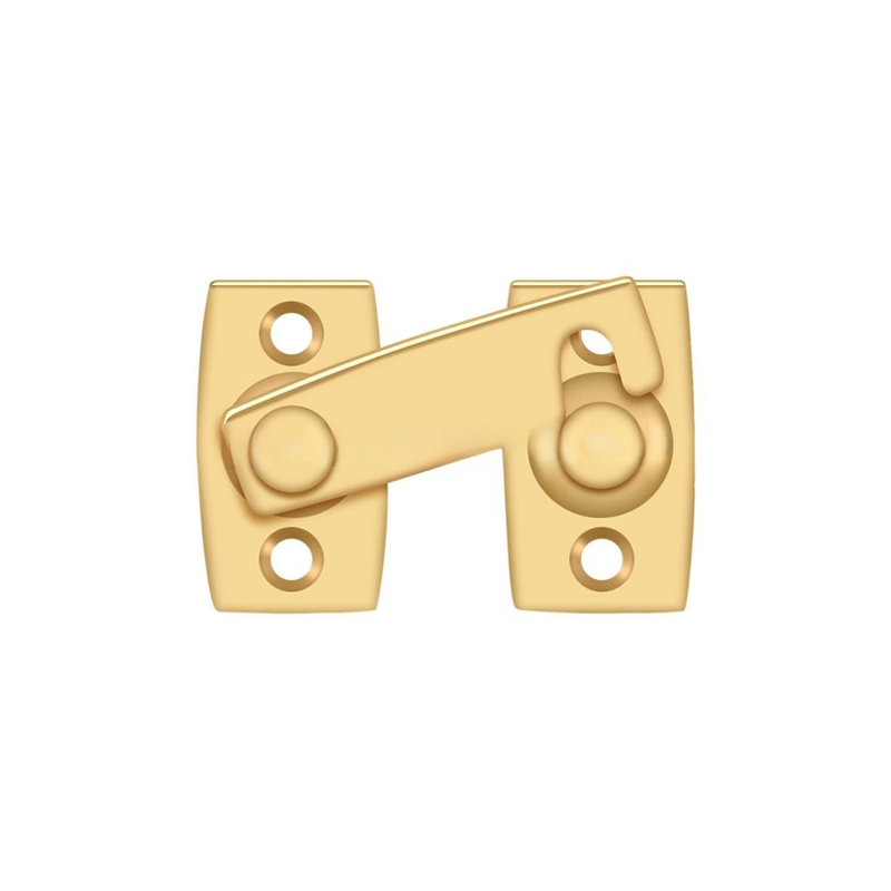 Deltana SB3178U26 Shutter Bar/Door Latch 7/8"; Bright Chrome Finish, Polished Brass
