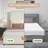Bed Frame with 56" Tall Headboard, Boucle Upholstered Platform Bed with Nailhead Trim, Soft Fabric, No Box Spring Needed, Easy Assembly-1409323679-1409323651