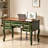 Retro Simple Green Solid Wood Writing Desk