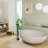 Single-Hole 316 Stainless Steel Thermostatic Freestanding Tub Filler with Hand Shower-122595904