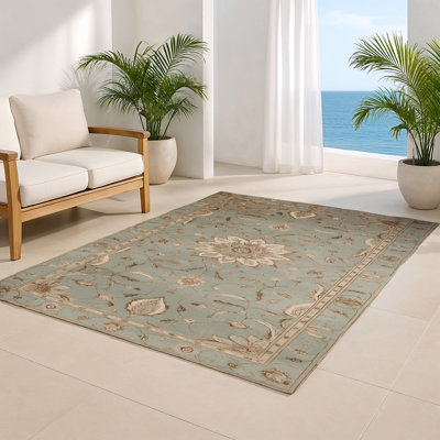 Tapis gris d'intérieur et d'extérieur Tabriz