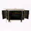 Modern Curved Sideboard with Adjustable Shelves-1632137398