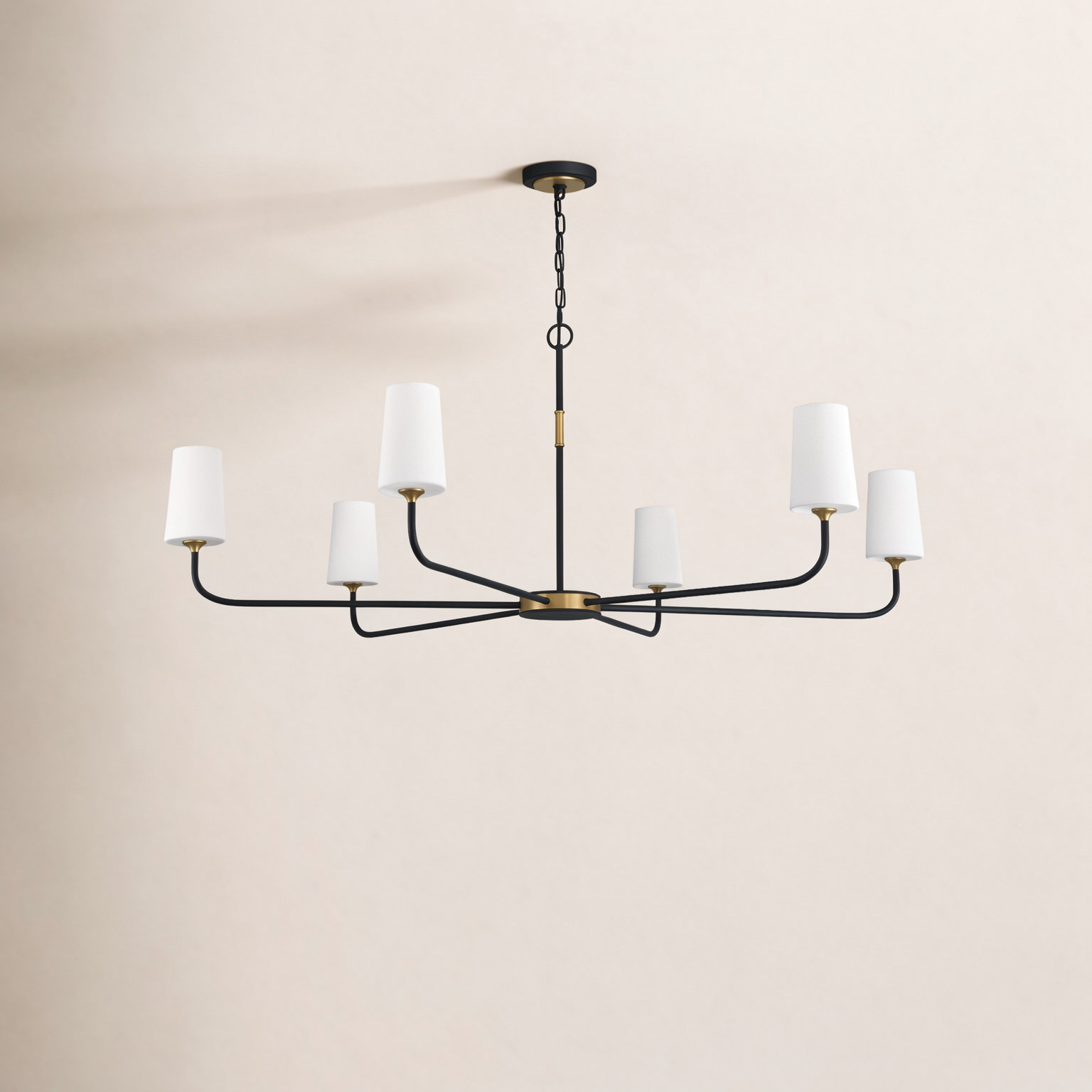 6 - Light Dimmable Chandelier
