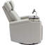 Fauteuil inclinable pivotant avec rangement à bras cachés et bande lumineuse à DEL-1639569935