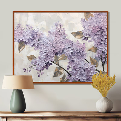 «Beautiful Lilac Dreamscape I», art mural lilas