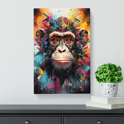 Monkey Futurism Art - No Frame Print