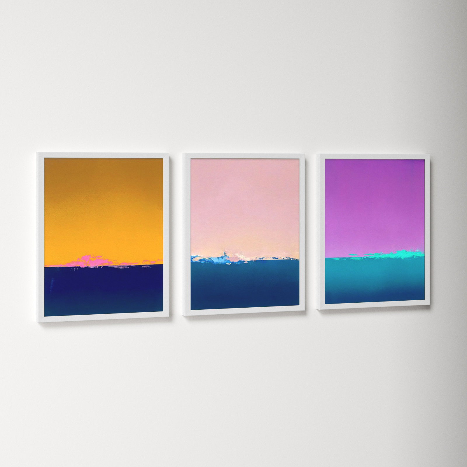 Horizon by Lee Lessem, White, 20" H x 16" W x 1.25" D