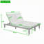 Chaise longue double extérieure ajustable avec coussins-587196843