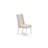 9 Piece Dining Room Table Set Includes a Rectangle Dining Table with X-Legs and 8 Cream Linen Fabric Upholstered Parson Chairs, Wire brushed Linen White-737934847-737934840-737934841
