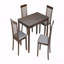 Table de salle à manger en bois rectangulaire, table de cuisine pour petit espace, table de salle à manger pour 4 personnes