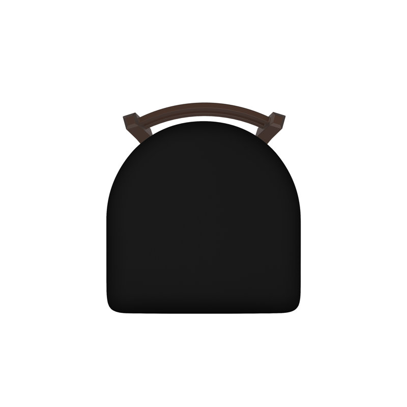 Tabouret de coiffeuse en métal Jackie, Bronze, Vinyle - Vinyle noir