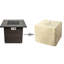 Square Steel Propane Smokeless Fire Pit Table