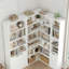 Modular Bookshelf Set: 3-In-1 Customizable Storage Shelf With Doors & Corner Unit, Space-Saving Design-1504342212
