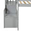 Lit mezzanine avec escalier, gris-733197109