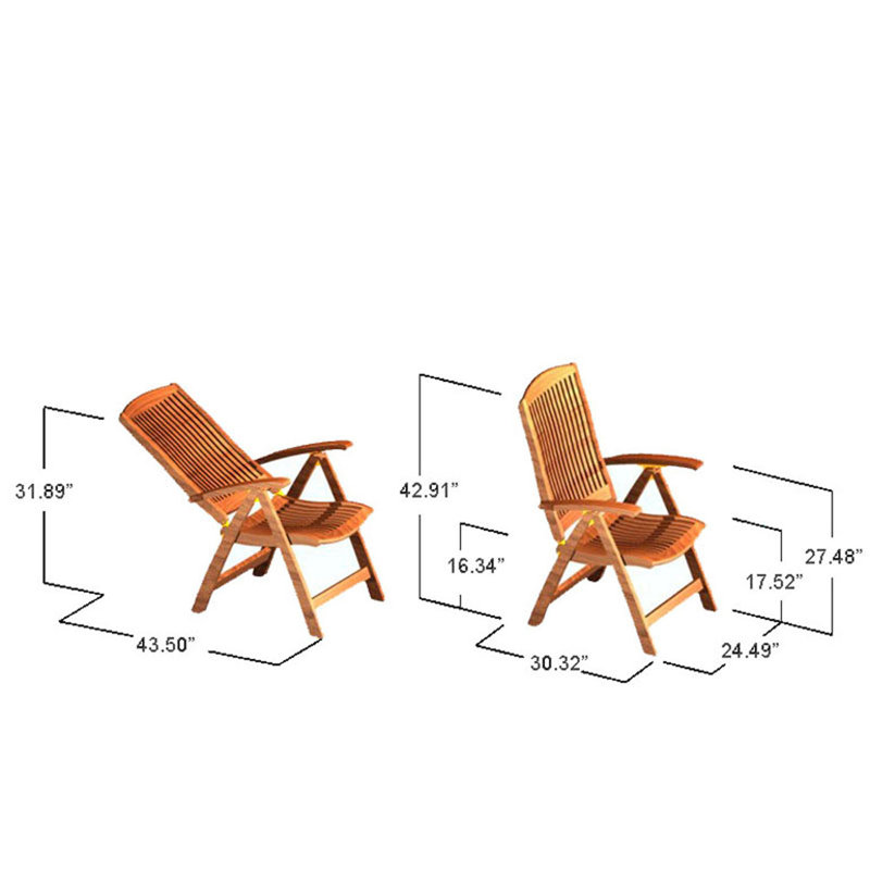 Outdoor Teak Lounge Chair