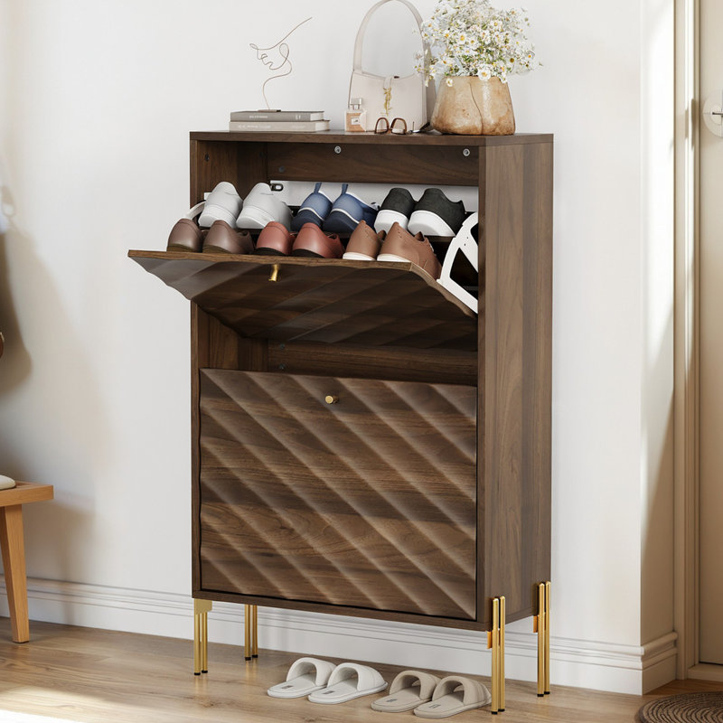 Armoire de rangement pour chaussures autoportante 10 paires