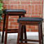 Tabouret de bar 30 po avec siège en cuir noir - à la fois classique et moderne