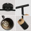 Black 4-Light Aluminium Ceiling Spotlight