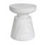 Table d'appoint d'extérieur en travertin Ponti, blanc
