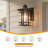 Outdoor Motion Sensor Wall Light with seeded Glass