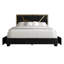 Lit plateforme double avec rangement en velours bleu marine-672306925-672306920