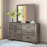 Commode double 6 tiroirs avec miroir Katarina