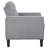 Bowen Tufted Performance Fabric Track-Arm Accent Chair, Grey-2013693303