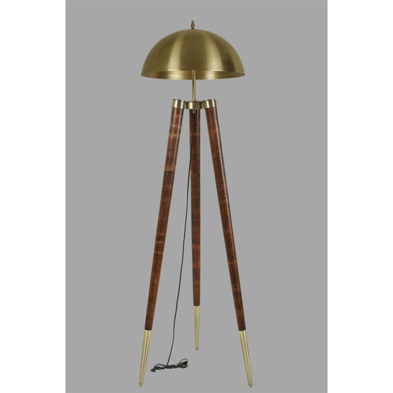 Parmelee 165cm Tripod Floor Lamp, Gold