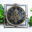 Degraffenreid Analog Metal Table Clock | Black Quartz Desk Clock with Moving Gears Numerals, Decorative Home Accent