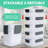 5 Cup Plastic Food Storage Containers With Lids Nestable Freezer Dishwasher Safe Rectangle Meal Prep Container Set,5-Pack
