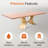  Hoshi Gold Metal Dining Table Base
