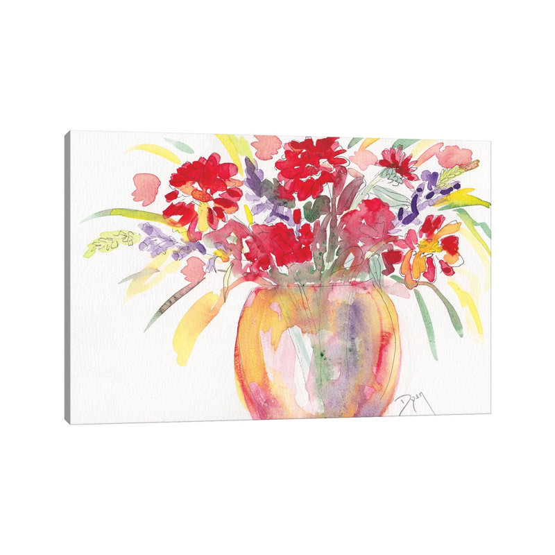 Summer Bouquet by Beverly Dyer - Wrapped Canvas Print, 20.32 cm H x 30.48 cm W
