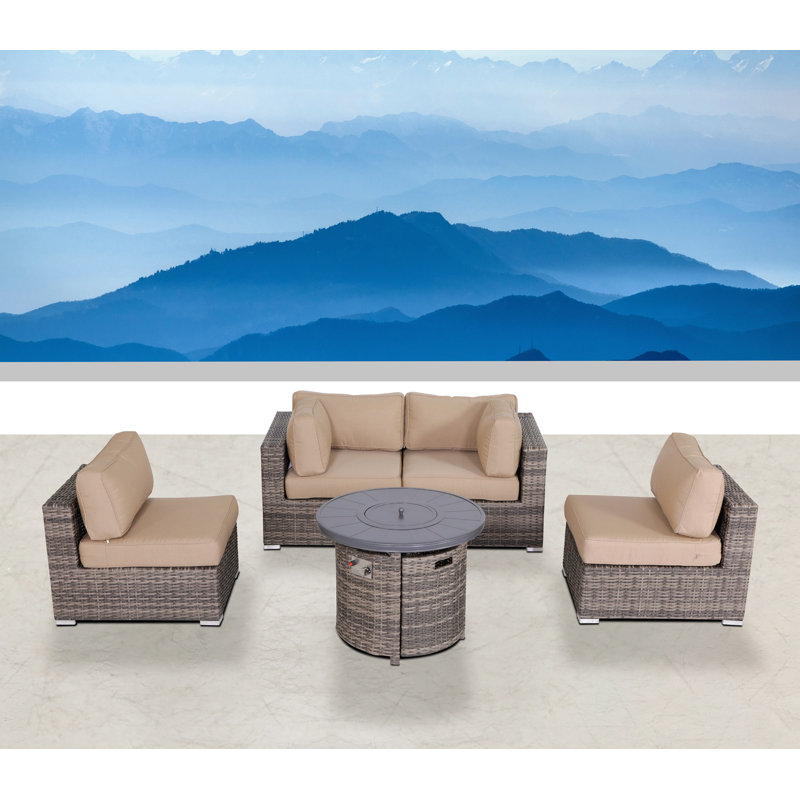 Causeuse Alieyah avec coussin Sunbrella