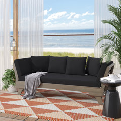 Koray Outdoor Patio Daybed with Cushions