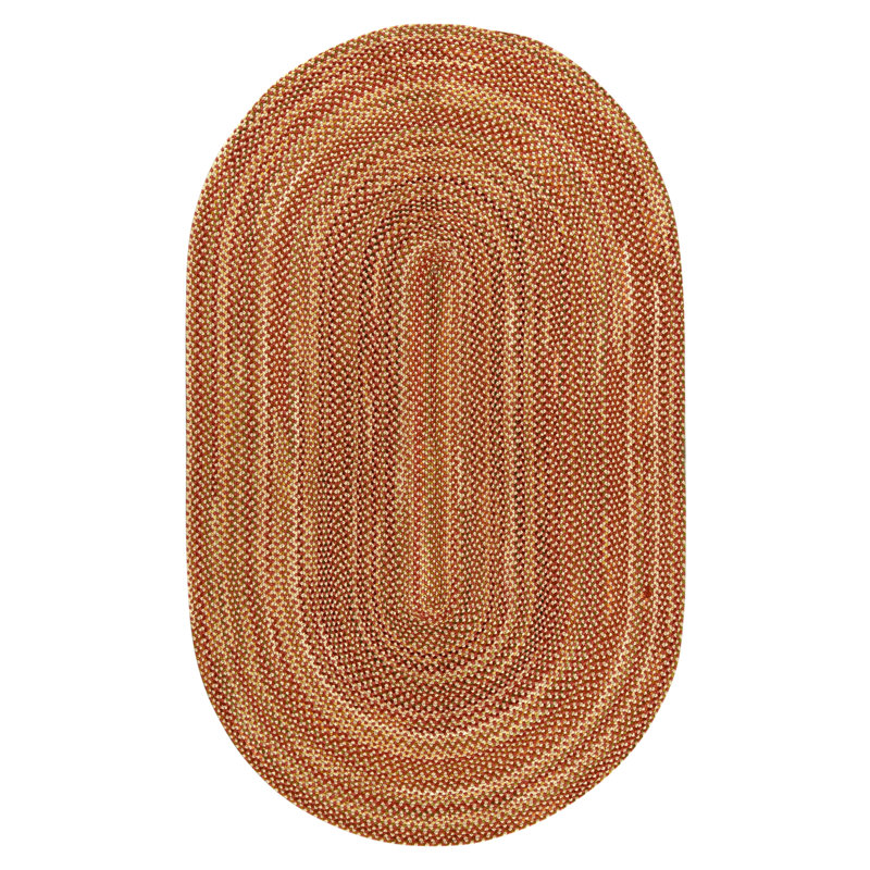 Hand Knotted Wool Area Rug in Red
