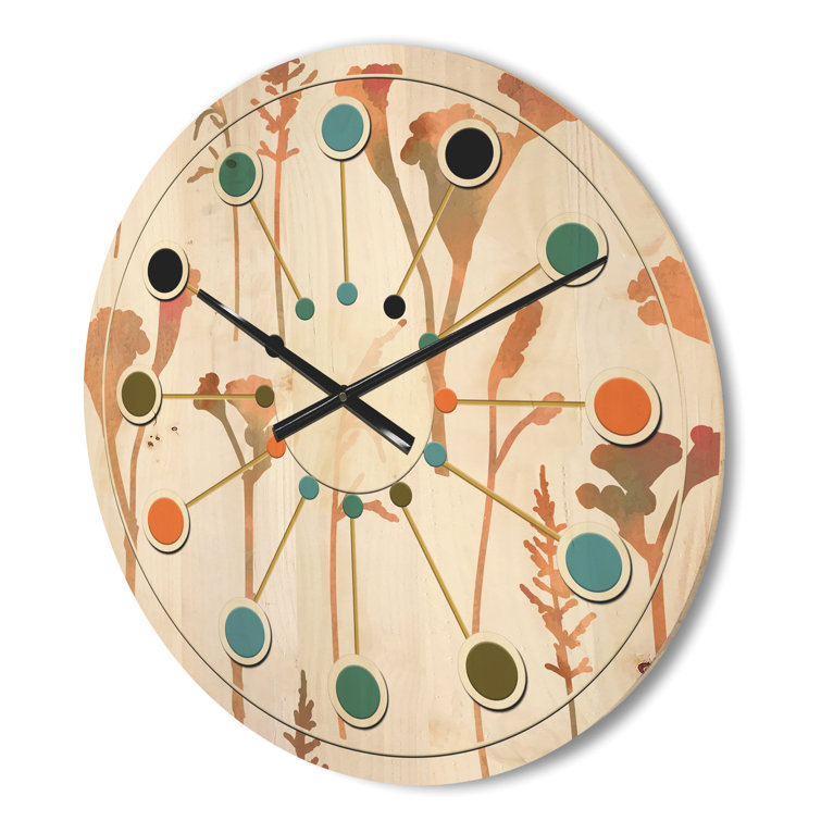 Bless international Solid Wood Wall Clock | Wayfair